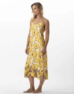 Nuisette Longue Imprimée Fleurs En 100% Viscose NÉROLI 713 Multico -Pyjama Chic Femme Magasin nuisette longue imprimee fleurs en 100 viscose neroli 713 multico 4