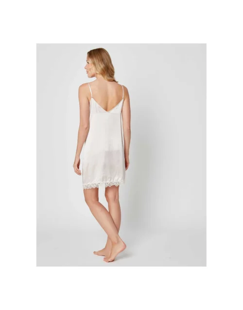 Nuisette Soie 203 Poudre 5 Nuisette Soie 203 Poudre -Pyjama Chic Femme Magasin nuisette soie 203 poudre 2