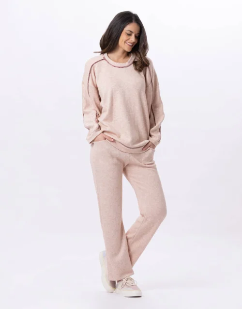 Pantalon En Maille Tricot ALPAGA 880 Beige 17 Pantalon En Maille Tricot ALPAGA 880 Beige -Pyjama Chic Femme Magasin pantalon en maille tricot alpaga 880 beige 7