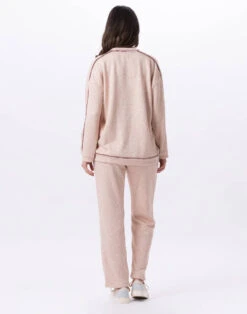 Pantalon En Maille Tricot ALPAGA 880 Beige -Pyjama Chic Femme Magasin pantalon en maille tricot alpaga 880 beige 8