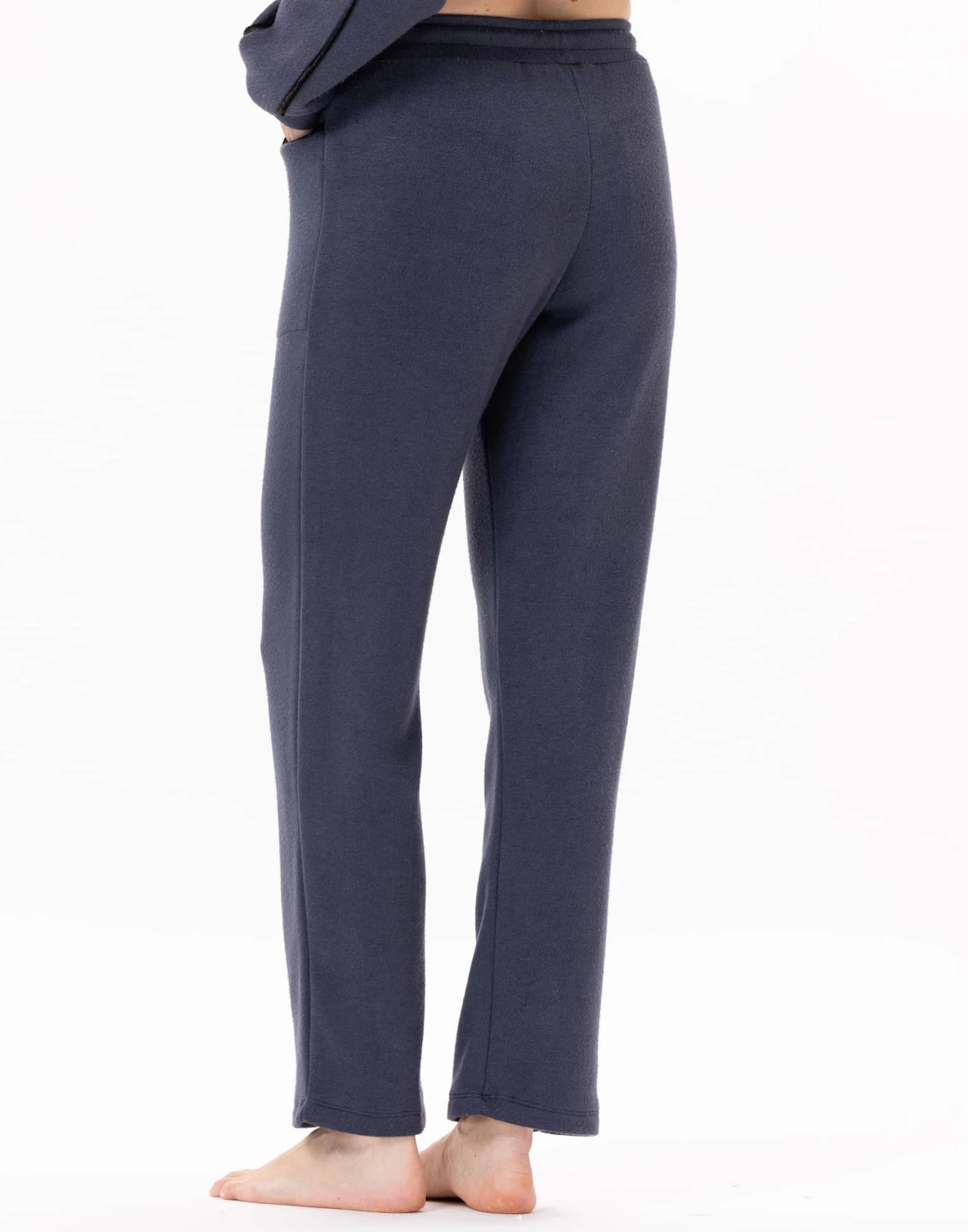 Pantalon En Maille Tricot ALPAGA 880 Marine 3 Pantalon En Maille Tricot ALPAGA 880 Marine – Image 3