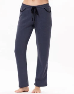 Pantalon En Maille Tricot ALPAGA 880 Marine