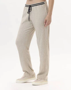 Pantalon En Maille Tricot ESMEE 880 Beige -Pyjama Chic Femme Magasin pantalon en maille tricot esmee 880 beige 3