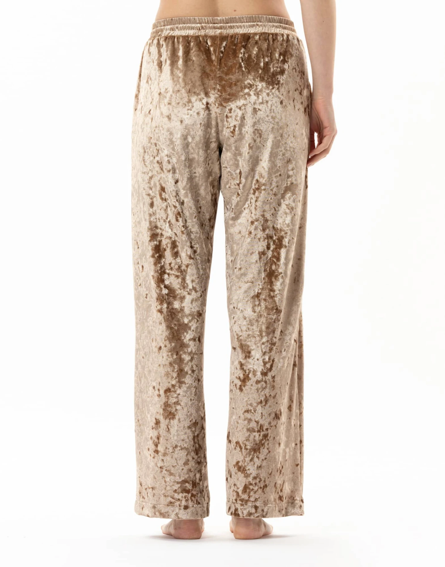 Pantalon En Panne De Velours PLATINE 880 Doré 5 Pantalon En Panne De Velours PLATINE 880 Doré – Image 5