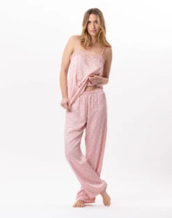 Pantalon En Viscose GIOIA 880 Blush 11 Pantalon En Viscose GIOIA 880 Blush -Pyjama Chic Femme Magasin pantalon en viscose gioia 880 blush 2