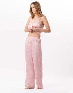 Pantalon En Viscose GIOIA 880 Blush 13 Pantalon En Viscose GIOIA 880 Blush -Pyjama Chic Femme Magasin pantalon en viscose gioia 880 blush 4