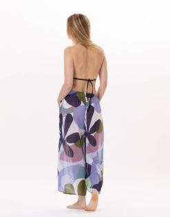 Pantalon En Voile De Coton PORQUEROLLES 980 Multico -Pyjama Chic Femme Magasin pantalon en voile de coton porquerolles 980 multico 4