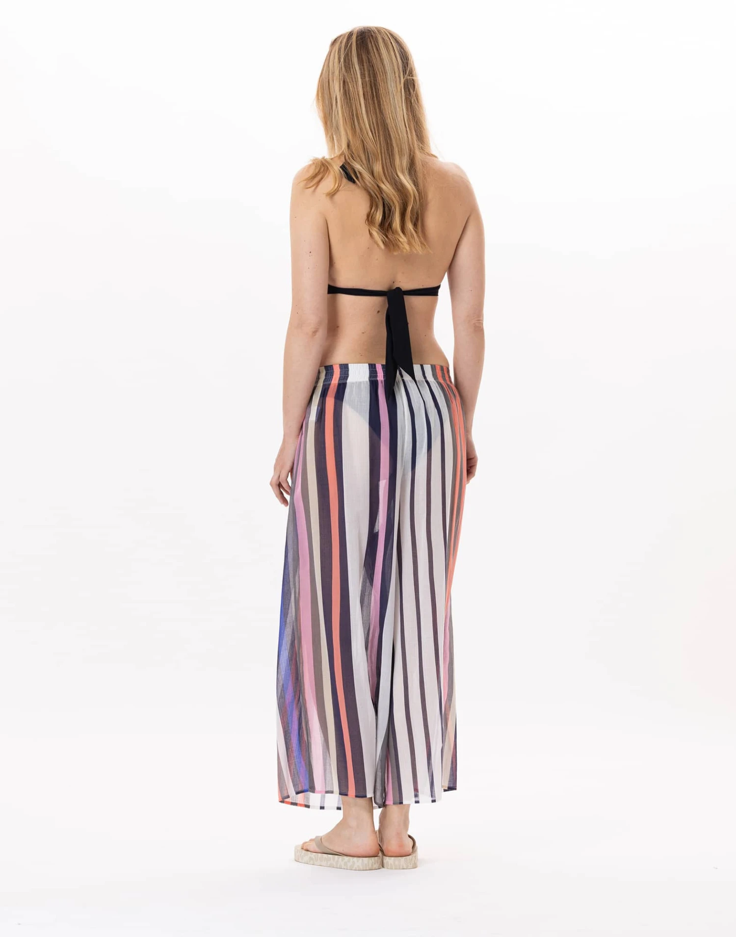 Pantalon En Voile De Coton VALLAURIS 980 Multico 5 Pantalon En Voile De Coton VALLAURIS 980 Multico – Image 5