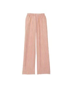 Pantalon Pyjama Rayé En 100% Viscose BIRKIN 780 Dragée -Pyjama Chic Femme Magasin pantalon pyjama raye en 100 viscose birkin 780 dragee 2