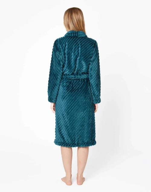 Peignoir Croisé En Fourrure ESSENTIEL H64A Canard 6 Peignoir Croisé En Fourrure ESSENTIEL H64A Canard -Pyjama Chic Femme Magasin peignoir croise en fourrure essentiel h64a canard 2