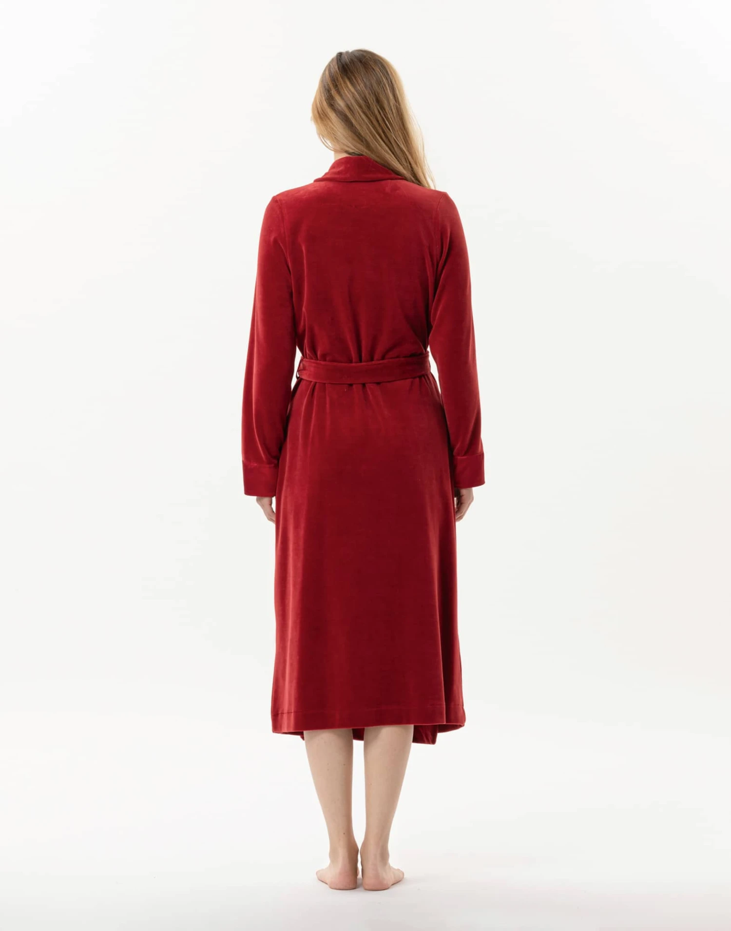 Peignoir En VeloursESSENTIEL 867 Tomette 5 Peignoir En VeloursESSENTIEL 867 Tomette – Image 5