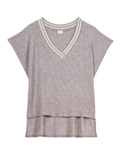 Poncho Pull En Maille Tricot ESMEE 831 Gris Chine 11 Poncho Pull En Maille Tricot ESMEE 831 Gris Chine -Pyjama Chic Femme Magasin poncho pull en maille tricot esmee 831 gris chine 5