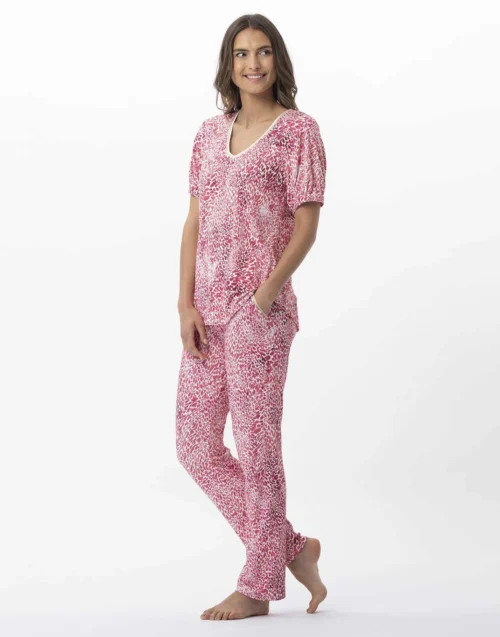 Pyjama 7/8° Imprimé En Viscose élasthanne VICTORIA 702 Fraise -Pyjama Chic Femme Magasin pyjama 7 8 imprime en viscose elasthanne victoria 702 fraise 6