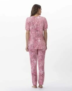 Pyjama 7/8° Imprimé En Viscose élasthanne VICTORIA 702 Fraise -Pyjama Chic Femme Magasin pyjama 7 8 imprime en viscose elasthanne victoria 702 fraise 7