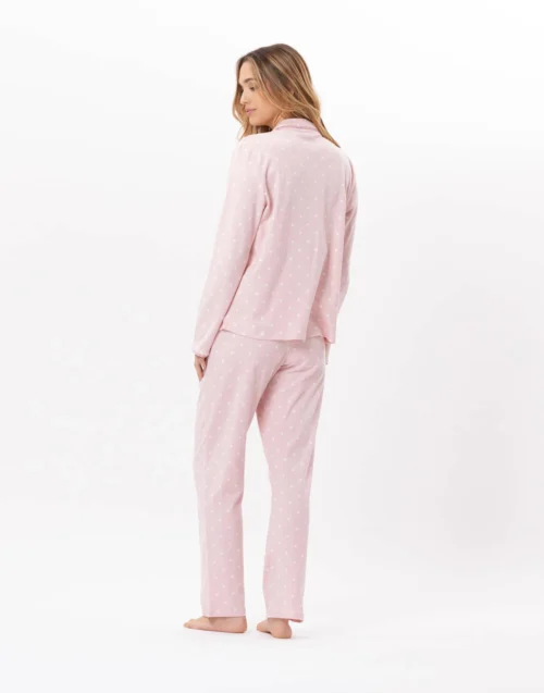 Pyjama Boutonné En Coton CHAMADE 806 Blush -Pyjama Chic Femme Magasin pyjama boutonne en coton chamade 806 blush 5