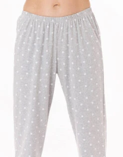 Pyjama Boutonné En Coton CHAMADE 806 Gris Chine -Pyjama Chic Femme Magasin pyjama boutonne en coton chamade 806 gris chine 2