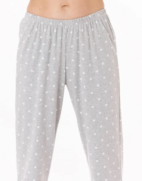 Pyjama Boutonné En Coton CHAMADE 806 Gris Chine -Pyjama Chic Femme Magasin pyjama boutonne en coton chamade 806 gris chine 2
