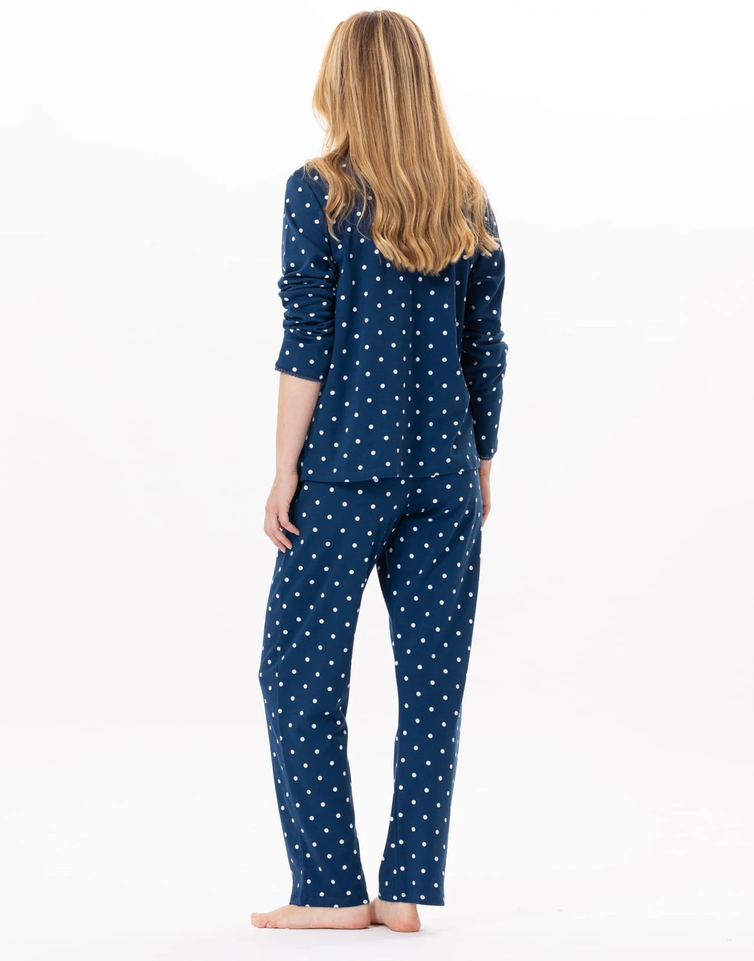 Pyjama Boutonné En Coton CHAMADE 806 Prusse 6 Pyjama Boutonné En Coton CHAMADE 806 Prusse – Image 6