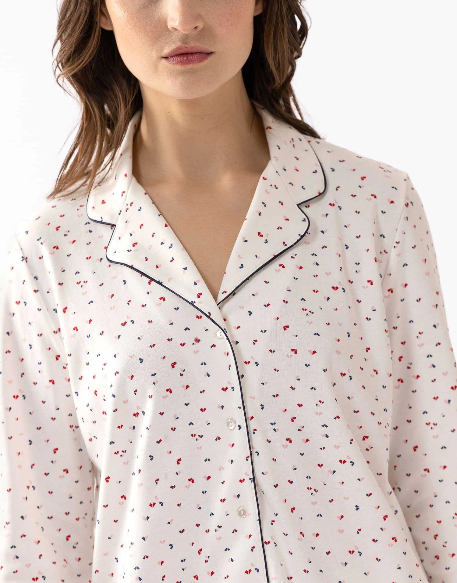 Pyjama Boutonné En Coton écru HOLLY 606 écru 3 Pyjama Boutonné En Coton écru HOLLY 606 écru – Image 3
