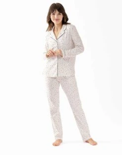 Pyjama Boutonné En Coton écru HOLLY 606 écru 9 Pyjama Boutonné En Coton écru HOLLY 606 écru -Pyjama Chic Femme Magasin pyjama boutonne en coton ecru holly 606 ecru 3