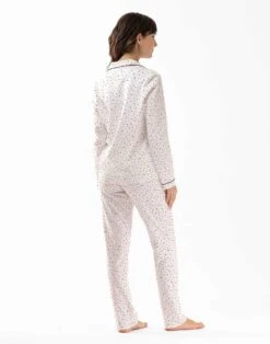 Pyjama Boutonné En Coton écru HOLLY 606 écru 10 Pyjama Boutonné En Coton écru HOLLY 606 écru -Pyjama Chic Femme Magasin pyjama boutonne en coton ecru holly 606 ecru 4