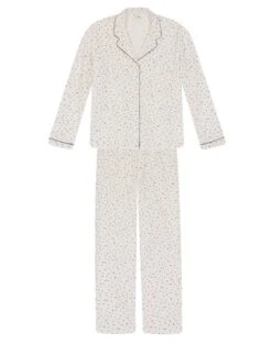 Pyjama Boutonné En Coton écru HOLLY 606 écru 11 Pyjama Boutonné En Coton écru HOLLY 606 écru -Pyjama Chic Femme Magasin pyjama boutonne en coton ecru holly 606 ecru 5