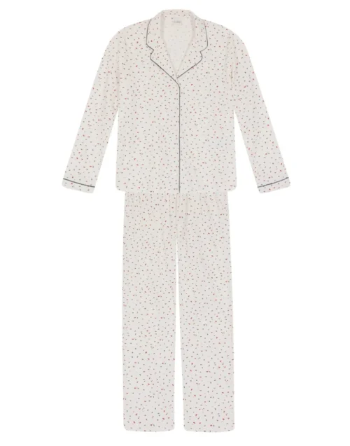 Pyjama Boutonné En Coton écru HOLLY 606 écru -Pyjama Chic Femme Magasin pyjama boutonne en coton ecru holly 606 ecru 5