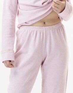 Pyjama Boutonné En Coton GARANCE 806 Rose/Blanc 9 Pyjama Boutonné En Coton GARANCE 806 Rose/Blanc -Pyjama Chic Femme Magasin pyjama boutonne en coton garance 806 rose blanc 2