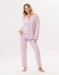 Pyjama Boutonné En Coton GARANCE 806 Rose/Blanc 10 Pyjama Boutonné En Coton GARANCE 806 Rose/Blanc -Pyjama Chic Femme Magasin pyjama boutonne en coton garance 806 rose blanc 3