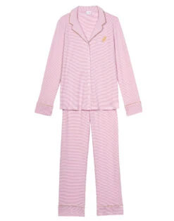 Pyjama Boutonné En Coton GARANCE 806 Rose/Blanc 13 Pyjama Boutonné En Coton GARANCE 806 Rose/Blanc -Pyjama Chic Femme Magasin pyjama boutonne en coton garance 806 rose blanc 6