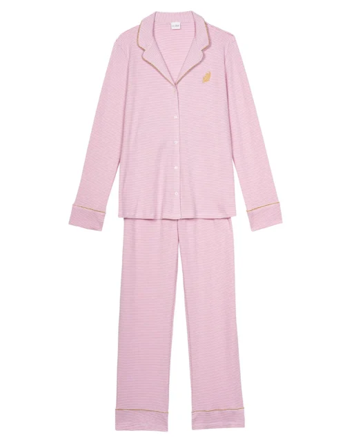 Pyjama Boutonné En Coton GARANCE 806 Rose/Blanc 13 Pyjama Boutonné En Coton GARANCE 806 Rose/Blanc -Pyjama Chic Femme Magasin pyjama boutonne en coton garance 806 rose blanc 6