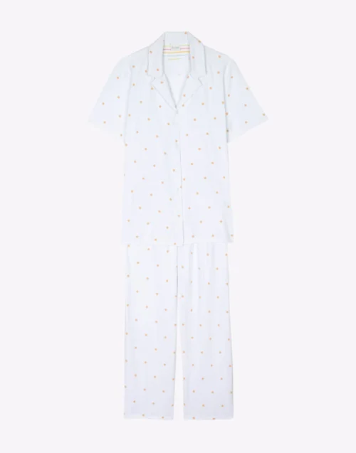 Pyjama Boutonné En Coton PITCHOUN 906 Sable -Pyjama Chic Femme Magasin pyjama boutonne en coton pitchoun 906 sable 4