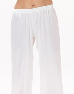 Pyjama Boutonné En Viscose CROISETTE 906 Blanc/Doré -Pyjama Chic Femme Magasin pyjama boutonne en viscose croisette 906 blanc dore 5