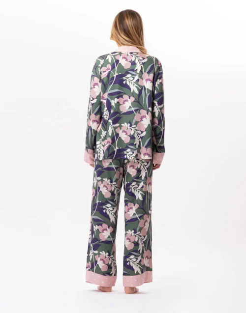 Pyjama Boutonné En Viscose GIOIA 806 Multico -Pyjama Chic Femme Magasin pyjama boutonne en viscose gioia 806 multico 3