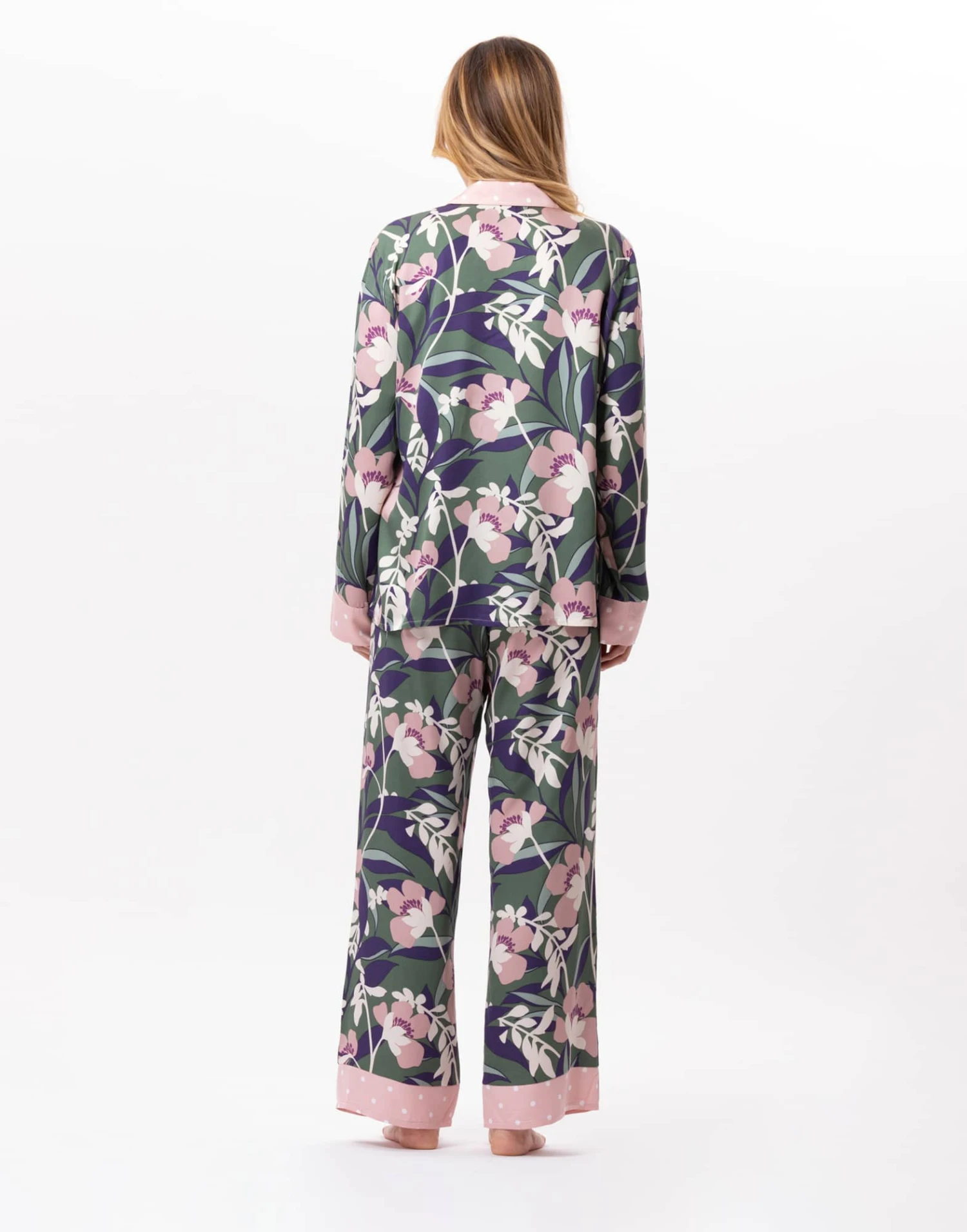 Pyjama Boutonné En Viscose GIOIA 806 Multico 4 Pyjama Boutonné En Viscose GIOIA 806 Multico – Image 4