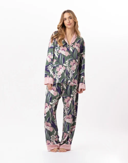 Pyjama Boutonné En Viscose GIOIA 806 Multico