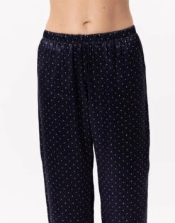 Pyjama Boutonné En Viscose MOON 806 Marine -Pyjama Chic Femme Magasin pyjama boutonne en viscose moon 806 marine 2