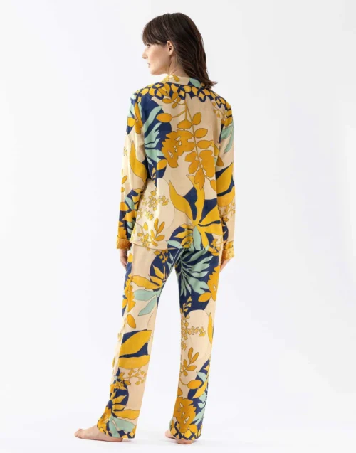 Pyjama Boutonné FOUGÈRES 606 100% Viscose Imprimé Multico -Pyjama Chic Femme Magasin pyjama boutonne fougeres 606 100 viscose imprime multico 5