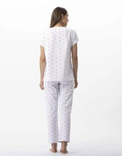 Pyjama En Coton AMORE 702 Blanc 11 Pyjama En Coton AMORE 702 Blanc -Pyjama Chic Femme Magasin pyjama en coton amore 702 blanc 4