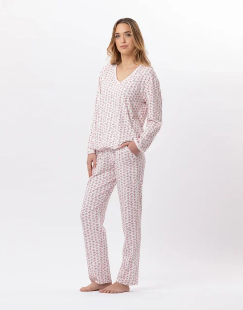 Pyjama En Coton AURORE 802 Multico -Pyjama Chic Femme Magasin pyjama en coton aurore 802 multico 3