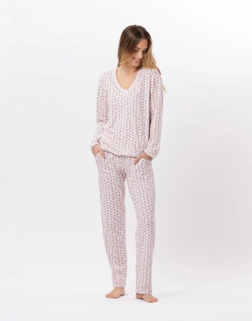 Pyjama En Coton AURORE 802 Multico -Pyjama Chic Femme Magasin pyjama en coton aurore 802 multico 4