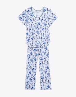 Pyjama En Coton BLOOM 902 Bleu -Pyjama Chic Femme Magasin pyjama en coton bloom 902 bleu 6