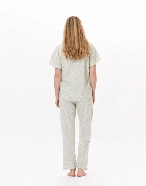 Pyjama En Coton CALISSON 902 Anis -Pyjama Chic Femme Magasin pyjama en coton calisson 902 anis 5