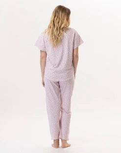 Pyjama En Coton CALISSON 902 Rose -Pyjama Chic Femme Magasin pyjama en coton calisson 902 rose 2