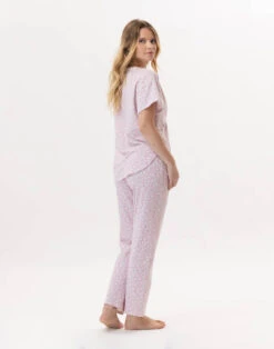 Pyjama En Coton CALISSON 902 Rose -Pyjama Chic Femme Magasin pyjama en coton calisson 902 rose 3