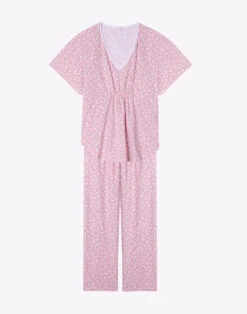 Pyjama En Coton CALISSON 902 Rose -Pyjama Chic Femme Magasin pyjama en coton calisson 902 rose 6