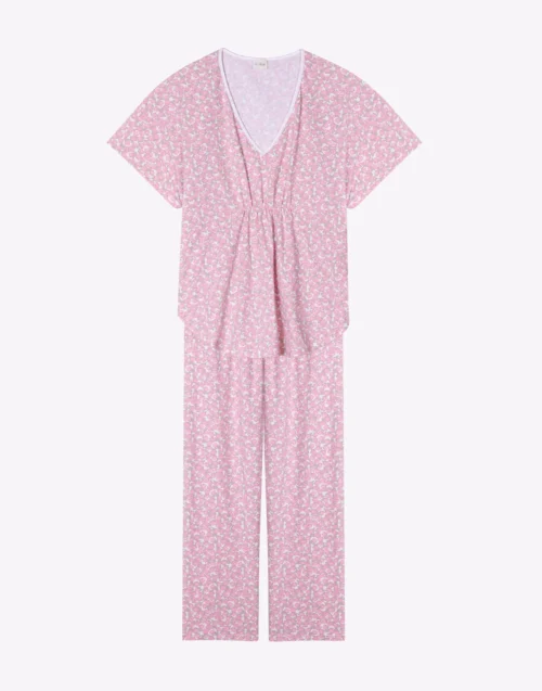 Pyjama En Coton CALISSON 902 Rose -Pyjama Chic Femme Magasin pyjama en coton calisson 902 rose 6