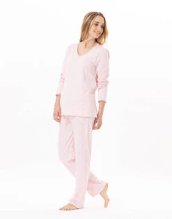 Pyjama En Coton CHAMADE 802 Blush -Pyjama Chic Femme Magasin pyjama en coton chamade 802 blush 4