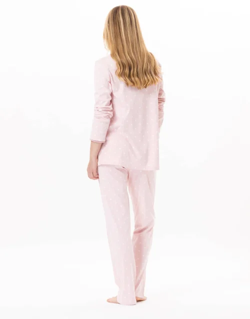 Pyjama En Coton CHAMADE 802 Blush -Pyjama Chic Femme Magasin pyjama en coton chamade 802 blush 5