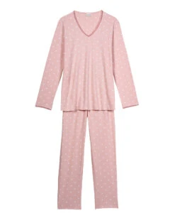 Pyjama En Coton CHAMADE 802 Blush -Pyjama Chic Femme Magasin pyjama en coton chamade 802 blush 6